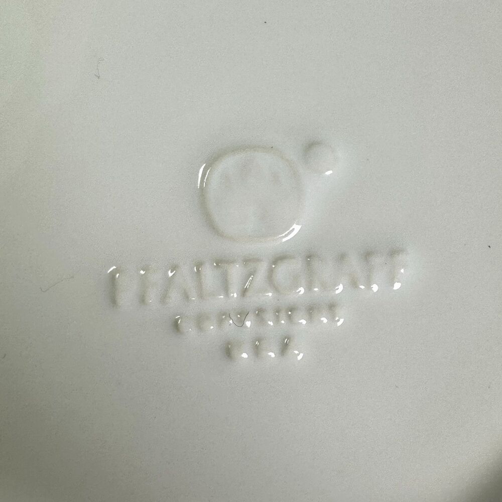 Pfaltzgraff Heritage All White Tree Plate Holiday Ceramic Christmas Serving Dish - Picture 5 of 7